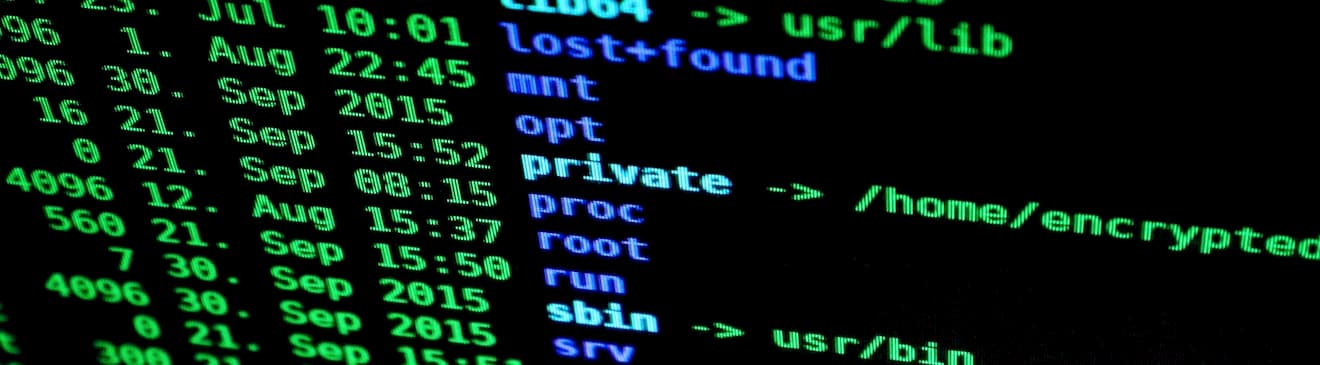 Informatiebeveiliging encrypted op computerscherm