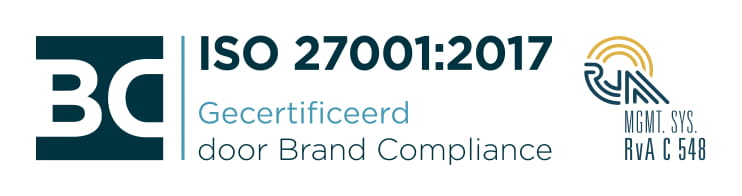 ISO 27001 certificering - logo in kleur